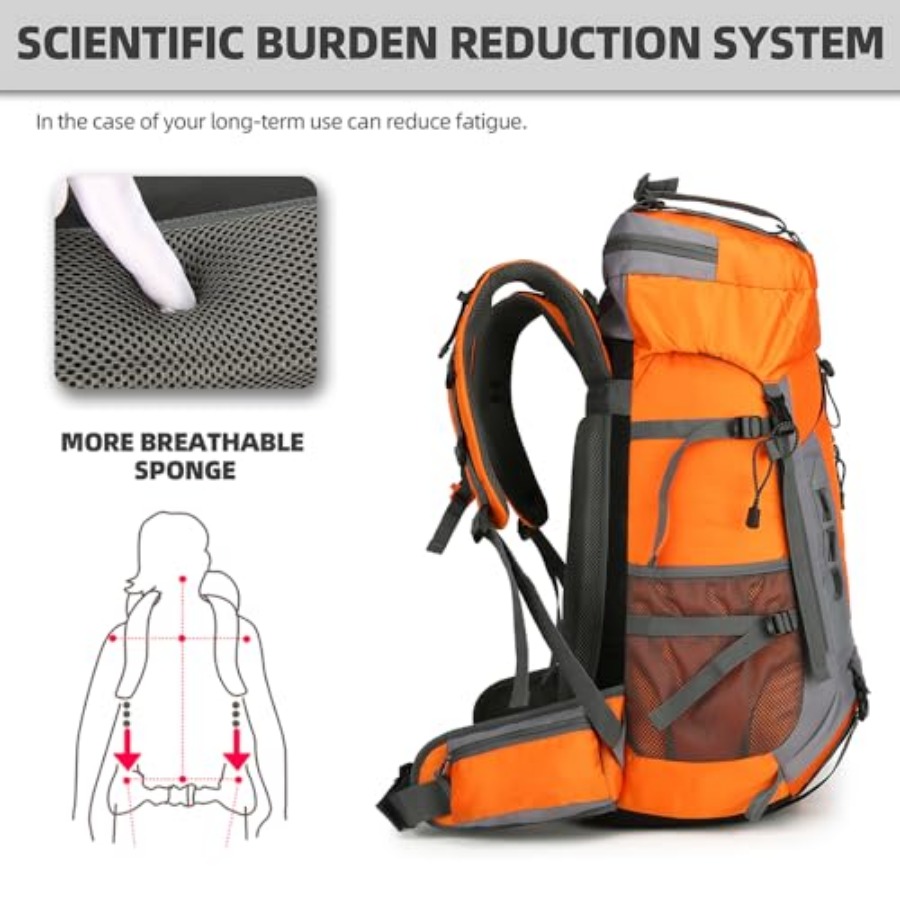 60L Hiking Backpack for Men an - огляд і ціна Hiking Backpack Waterproof