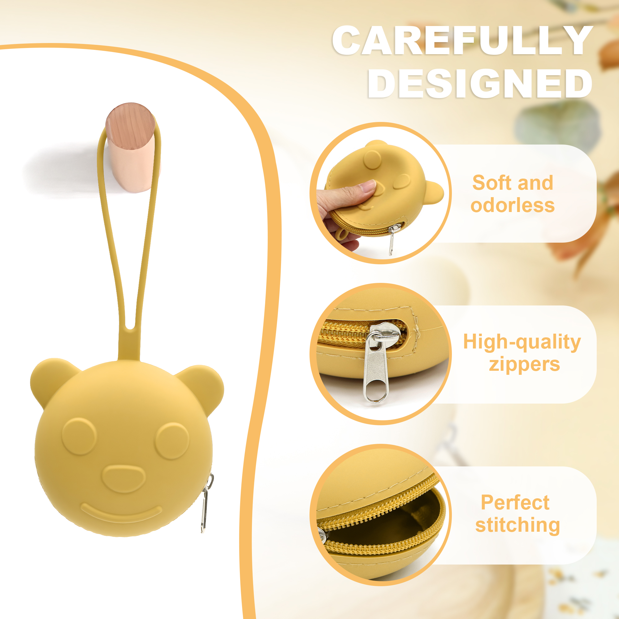 Portable silicone pacifier bag - огляд і ціна Backpack Diaper Bag