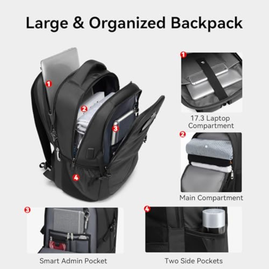17.3'' Laptop Backpack for Men - огляд і ціна Travel Backpack Anti Theft