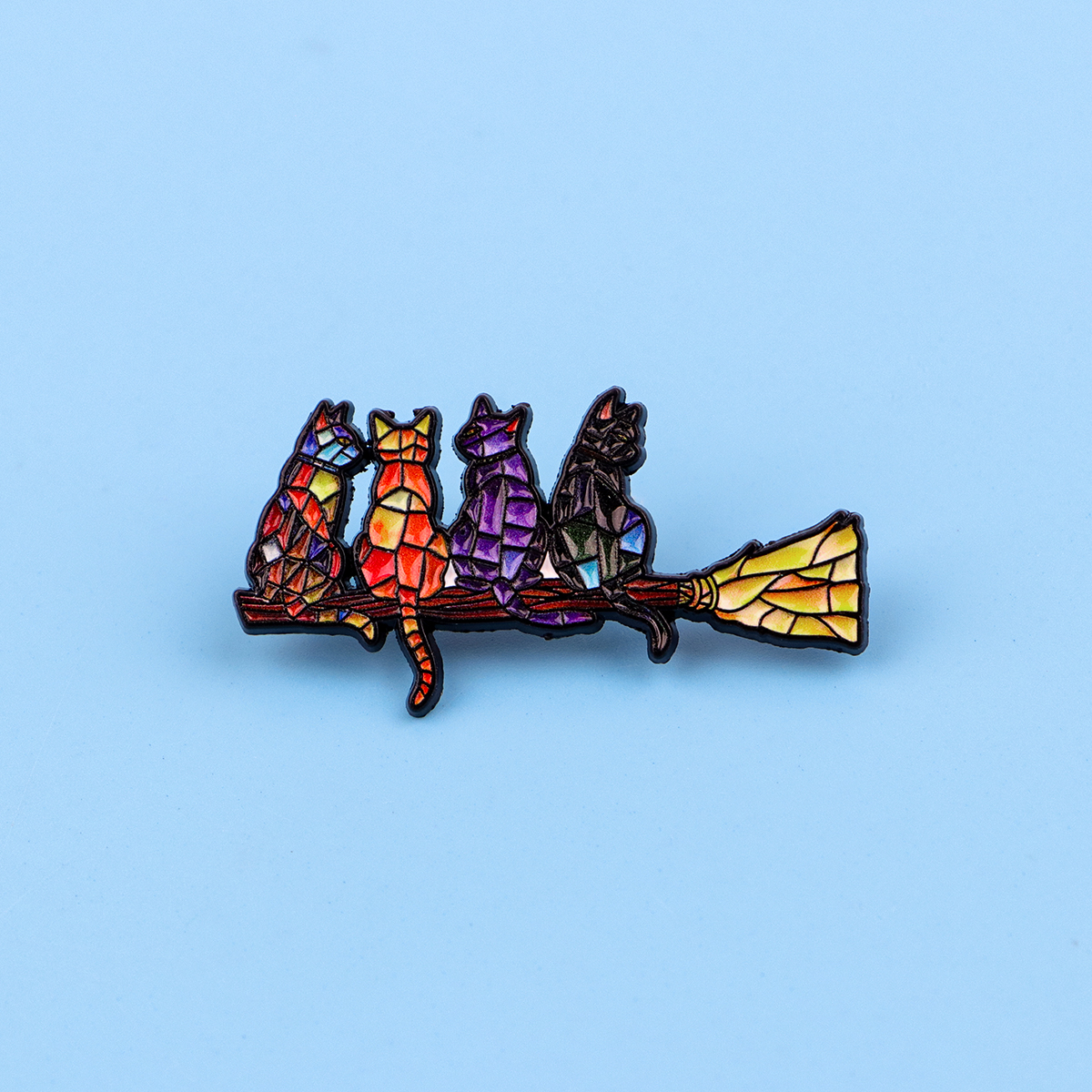 Colorful Cat Enamel Pin Witch  - огляд і ціна Fashion Backpack Women