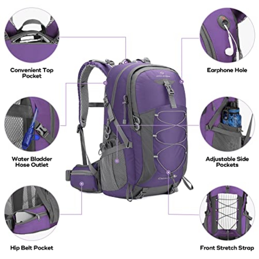 Hiking Backpack, Camping Backp - огляд і ціна Hiking Backpack Waterproof