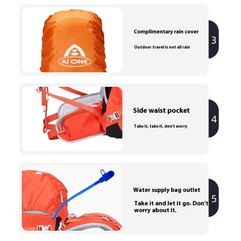40L Mountain Backpacks Tourist - огляд і ціна Rucksack Military Style