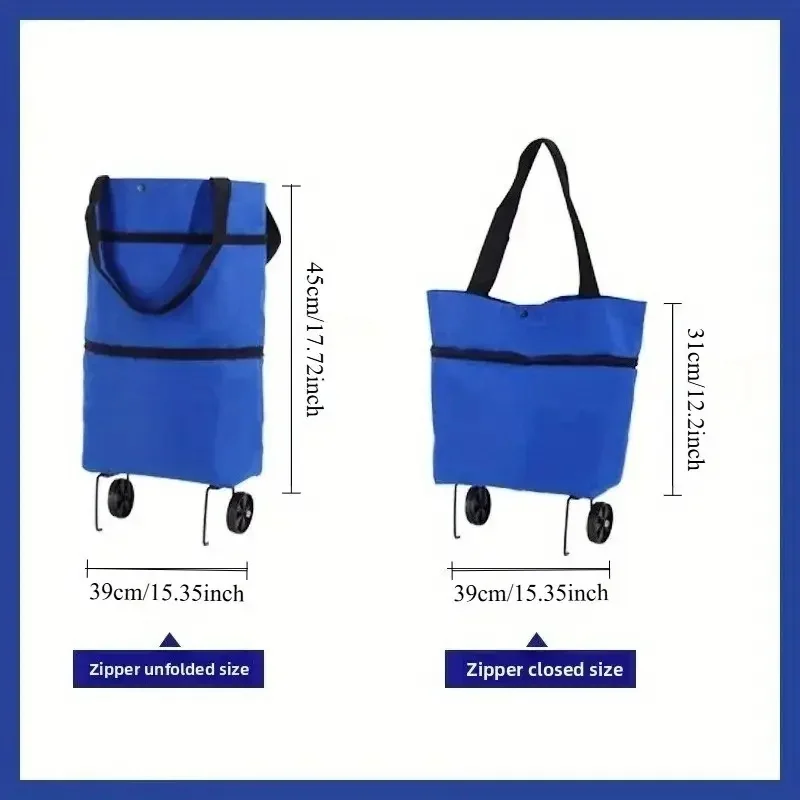 1pc Portable Shopping Cart wit - огляд і ціна Foldable Backpack Small