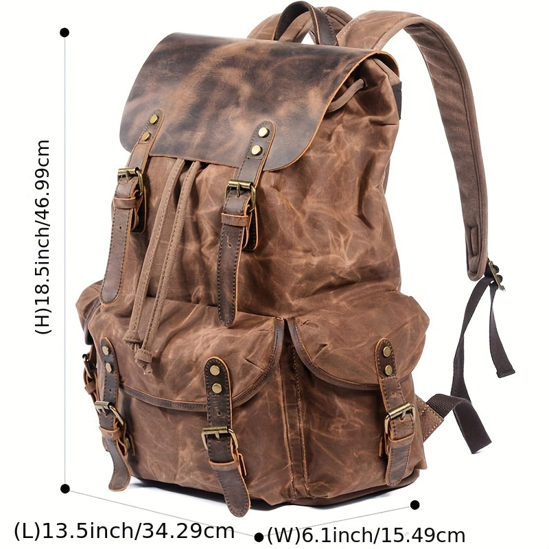 Vintage Men'S Leather Backpack - огляд і ціна Leather Backpack Vintage
