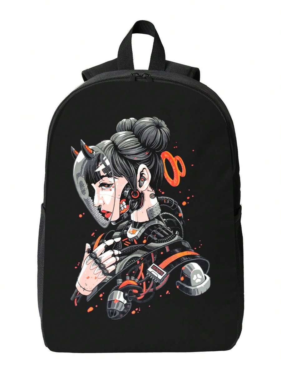 Cyberpunk Cyborg Girl Waterpro - огляд і ціна Travel Backpack Anti Theft