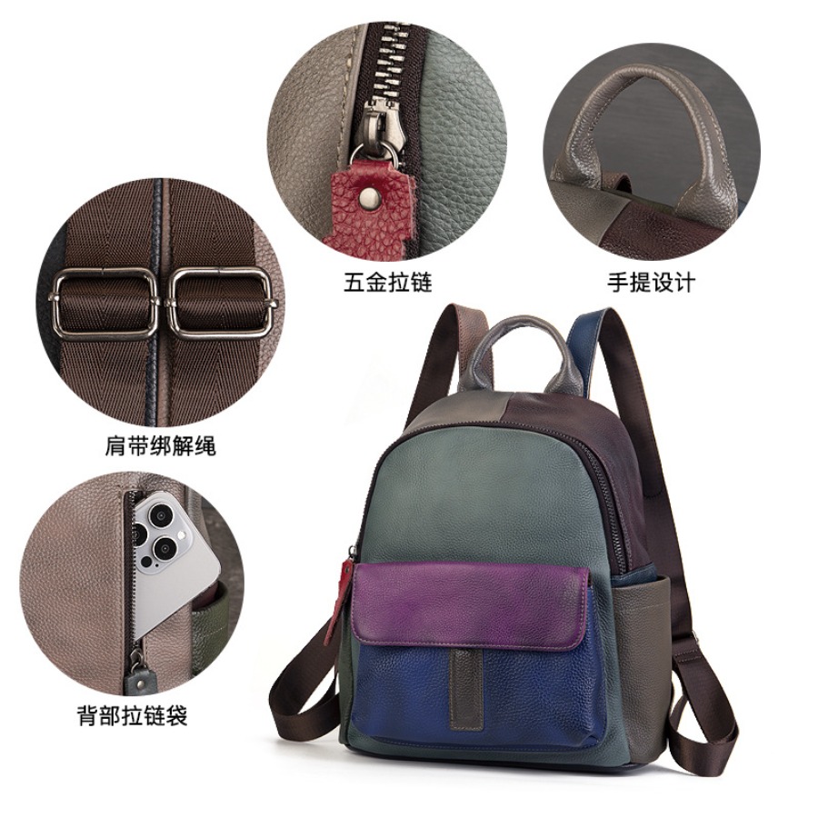 【New Arrival】 Vintage Color Bl - огляд і ціна Leather Backpack Vintage