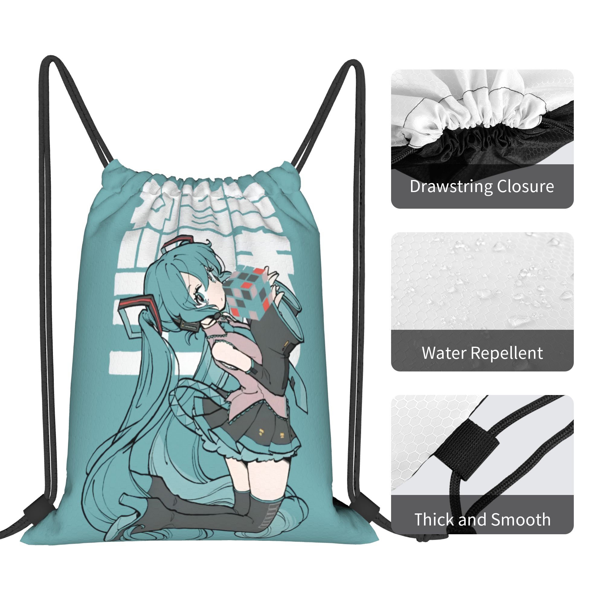 Custom H-Hatsunes Drawstring B - огляд і ціна Drawstring Gym Bag