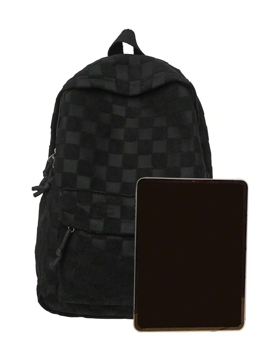 Womens Patchwork Plaid Faux Fu - огляд і ціна Fashion Backpack Women