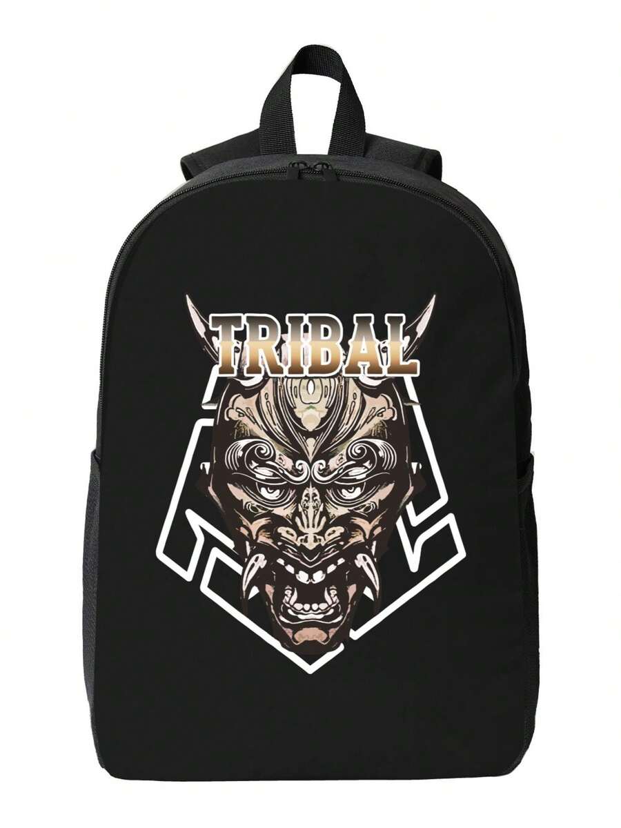 Tribal Demon Print Waterproof  - огляд і ціна Travel Backpack Anti Theft
