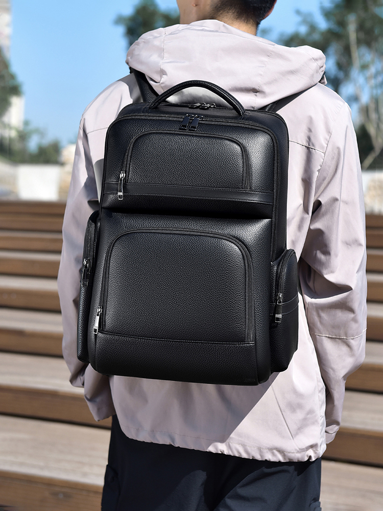 Men's Fashion Backpack PU Leat - огляд і ціна Laptop Backpack 15.6