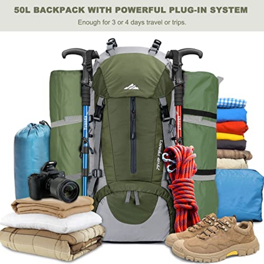Loowoko 50L Hiking Backpack, W - огляд і ціна Hiking Backpack Waterproof