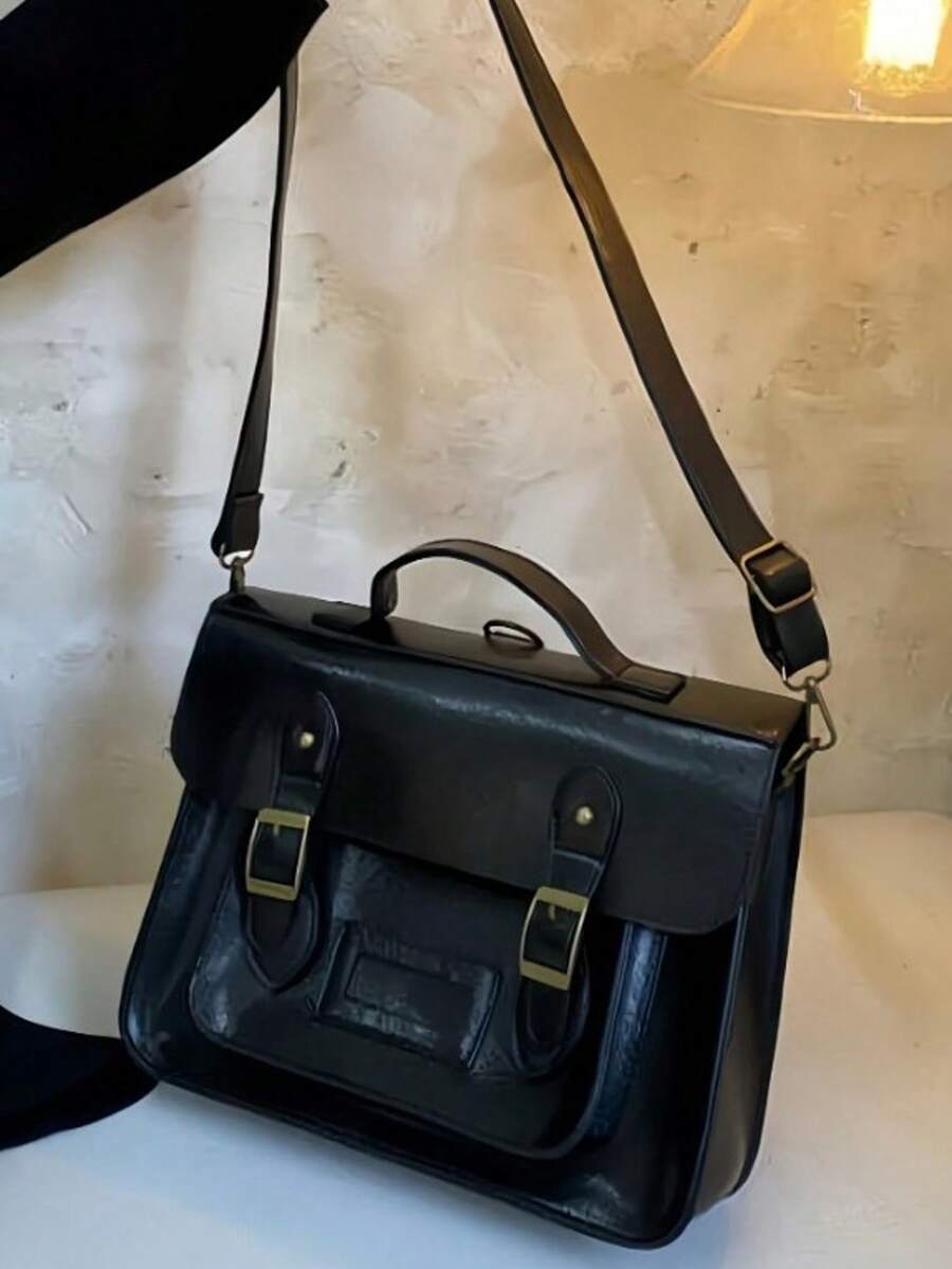 Retro British Style Satchel Ba - огляд і ціна Leather Backpack Vintage