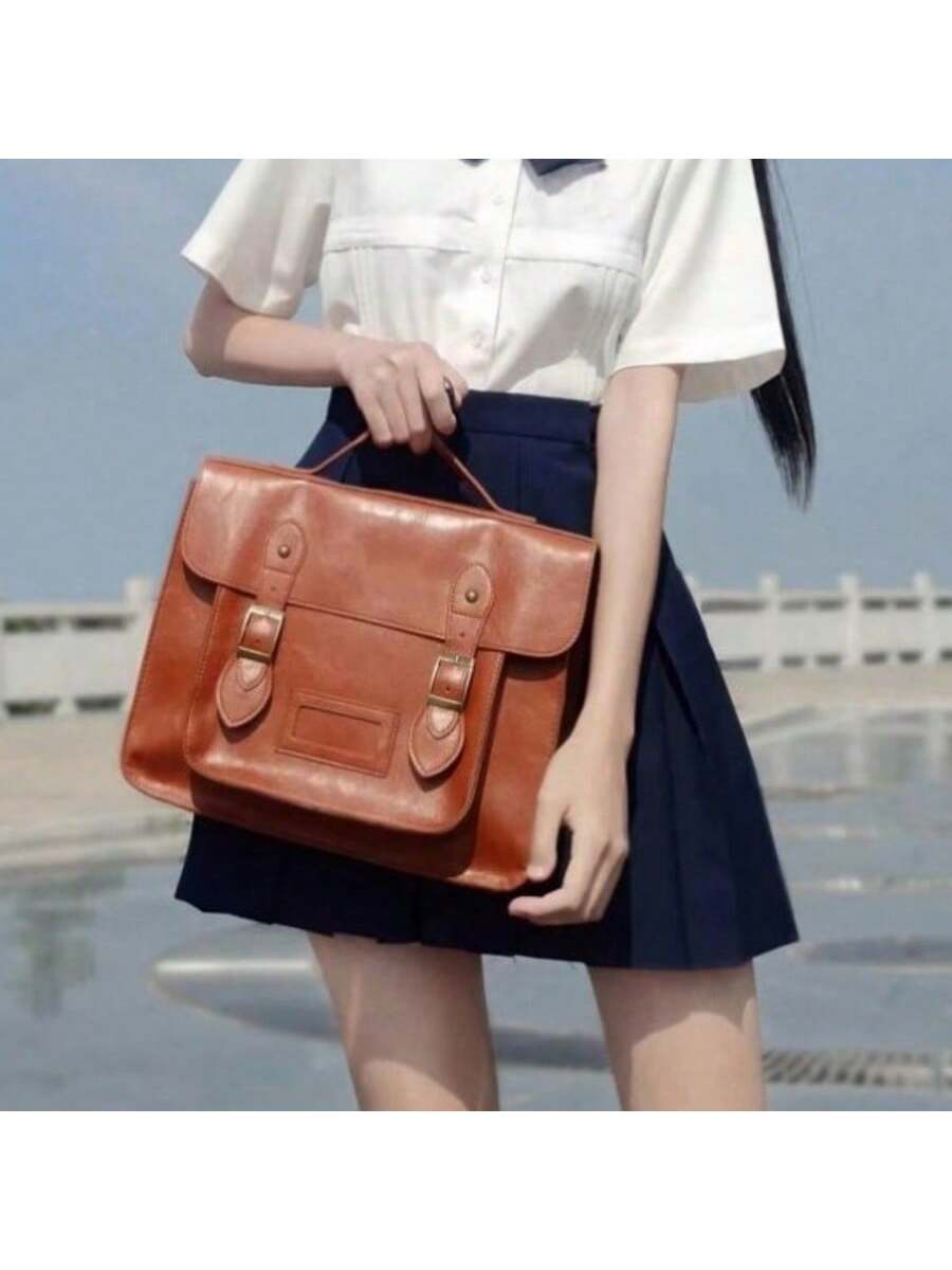 Retro British Style Satchel Ba - огляд і ціна Leather Backpack Vintage