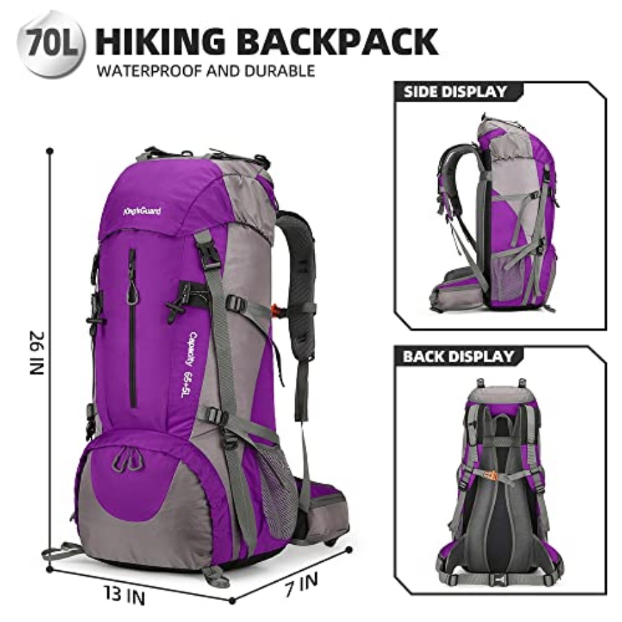 70L Hiking Backpack with Rain  - огляд і ціна Hiking Backpack Waterproof