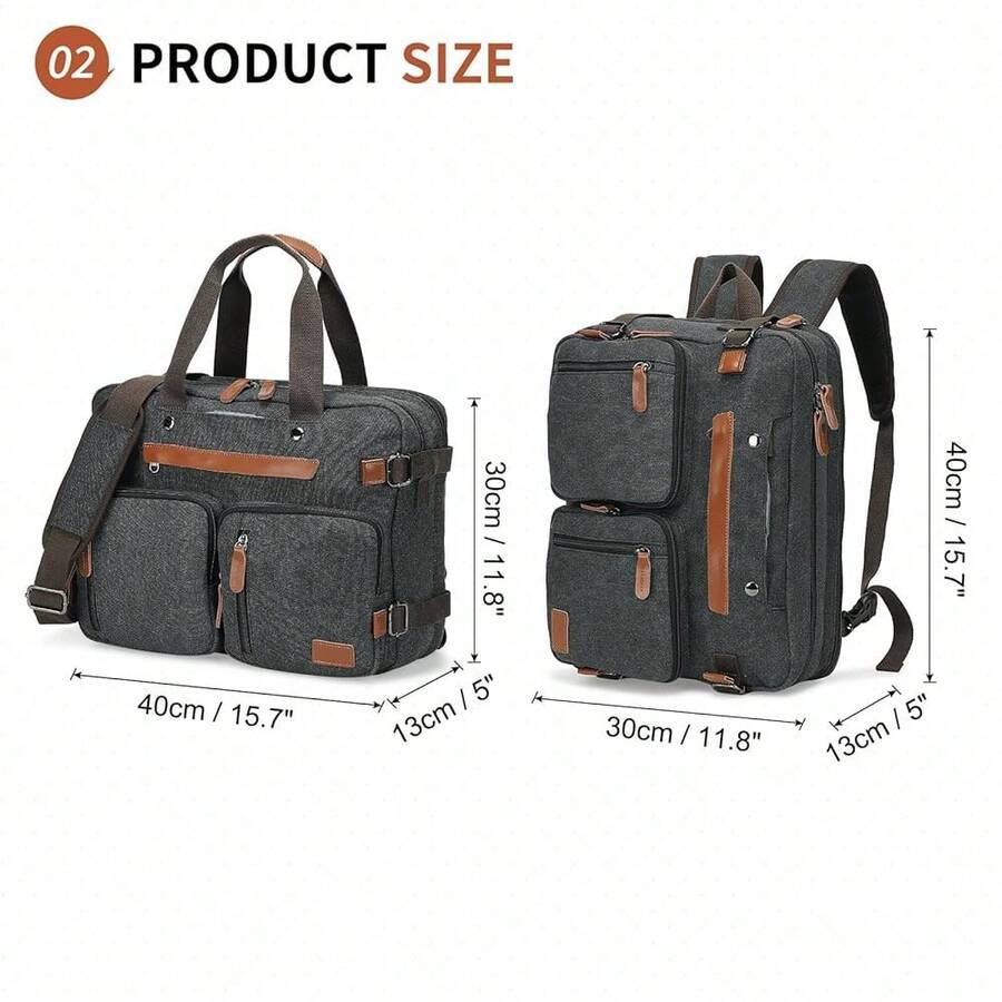Canvas Laptop Backpack 3-In-1  - огляд і ціна Canvas Backpack Casual