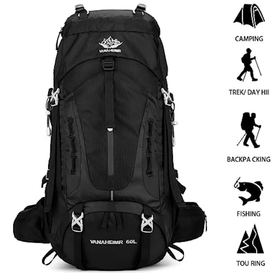 50L Hiking Backpack Men Campin - огляд і ціна Rain Cover Backpack