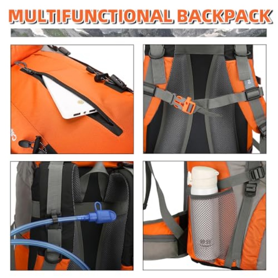 70L Hiking Backpack with Rain  - огляд і ціна Hiking Backpack Waterproof