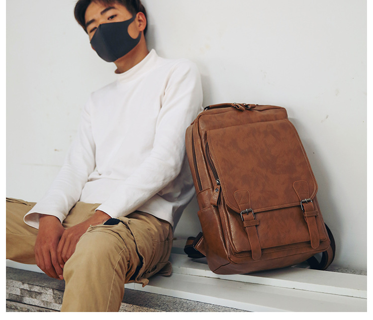 New Arrival PU Leather Backpac - огляд і ціна Business Backpack Brief