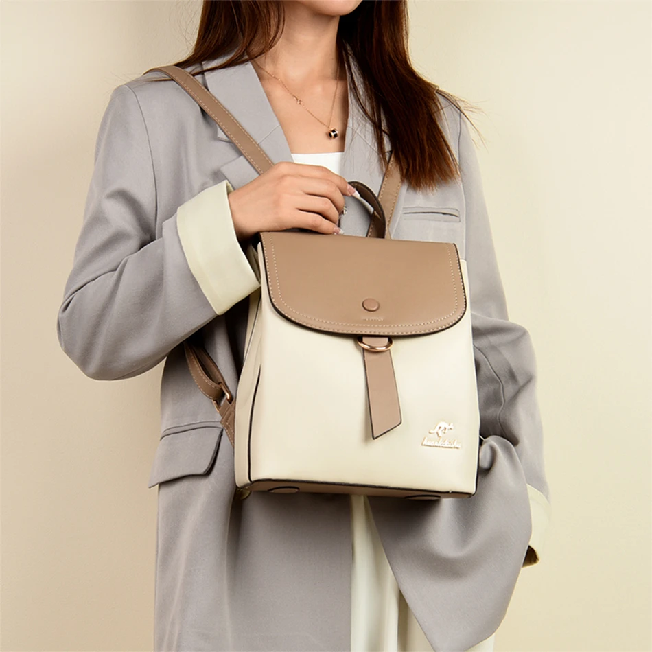 2024 High Quality Fashion Prin - огляд і ціна Leather Backpack Vintage
