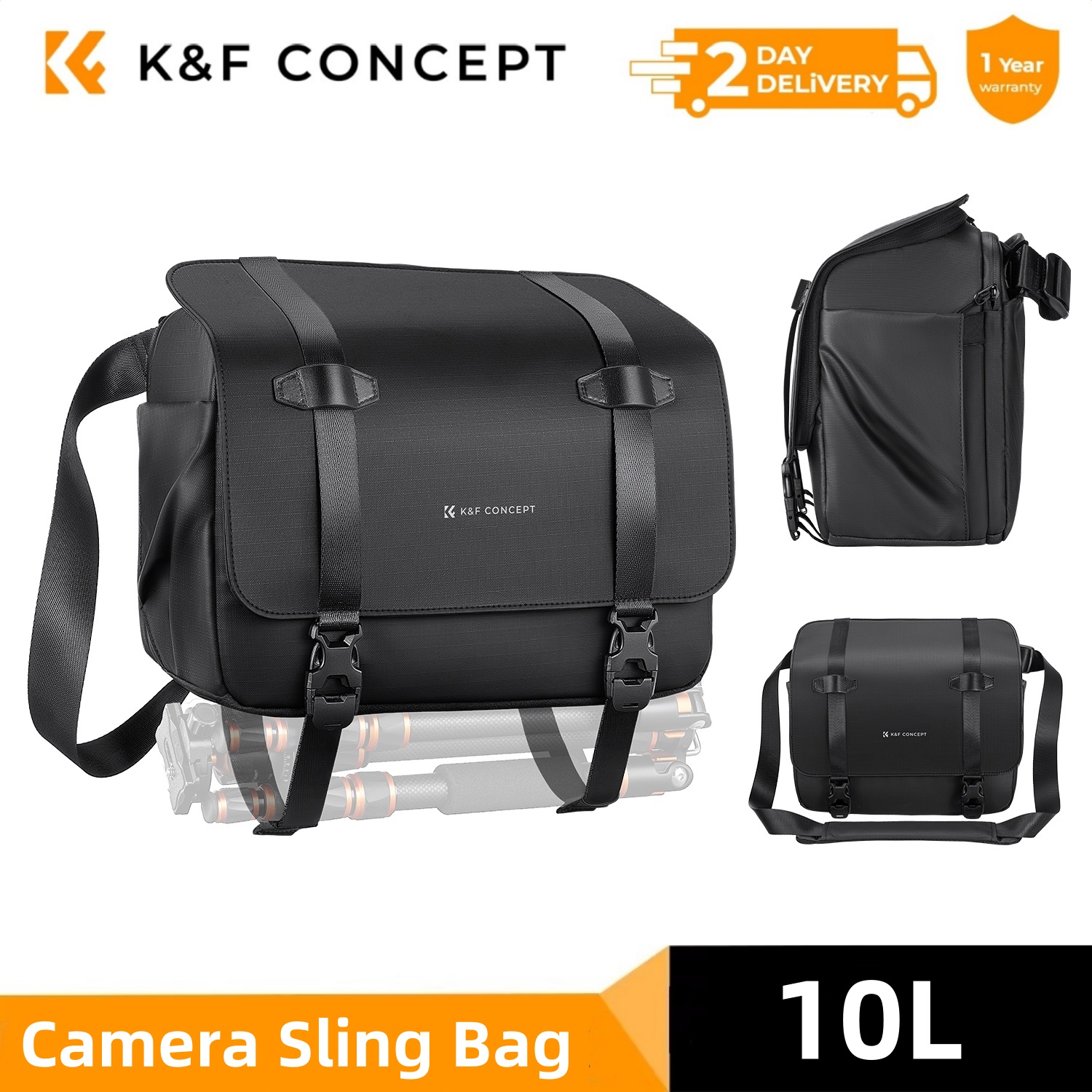 K&F CONCEPT 10L Camera Sling B - огляд і ціна Rain Cover Backpack