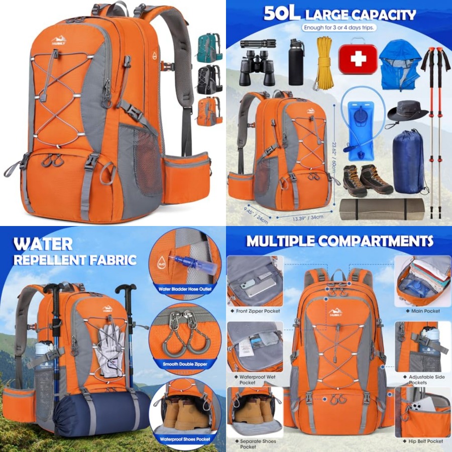 50L Hiking Backpack Waterproof - огляд і ціна Hiking Backpack Waterproof