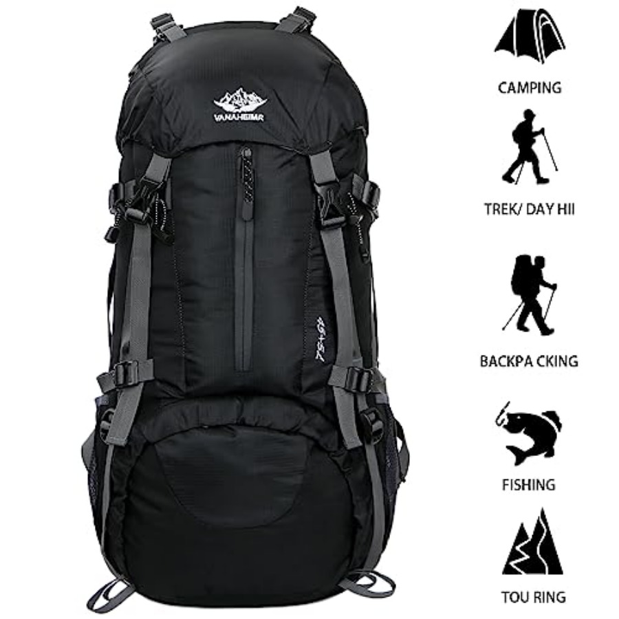 50L Hiking Backpack Men Campin - огляд і ціна Rain Cover Backpack